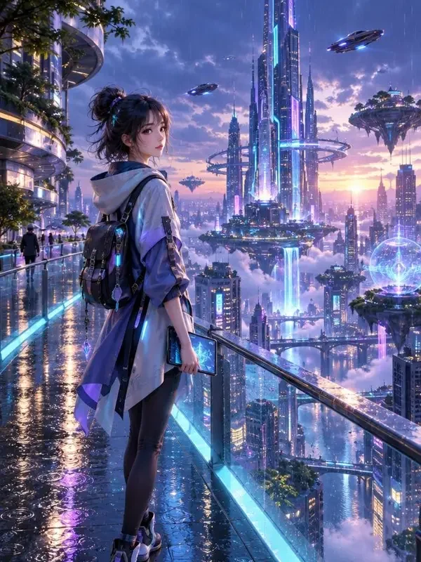 雨夜花市的兰灵少女封面